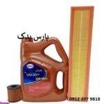 روغن موتور بهران سوپرراناپلاس 10w40بهمراه فیلتر روغن و هوا 206-207-رانا-پارس TU5