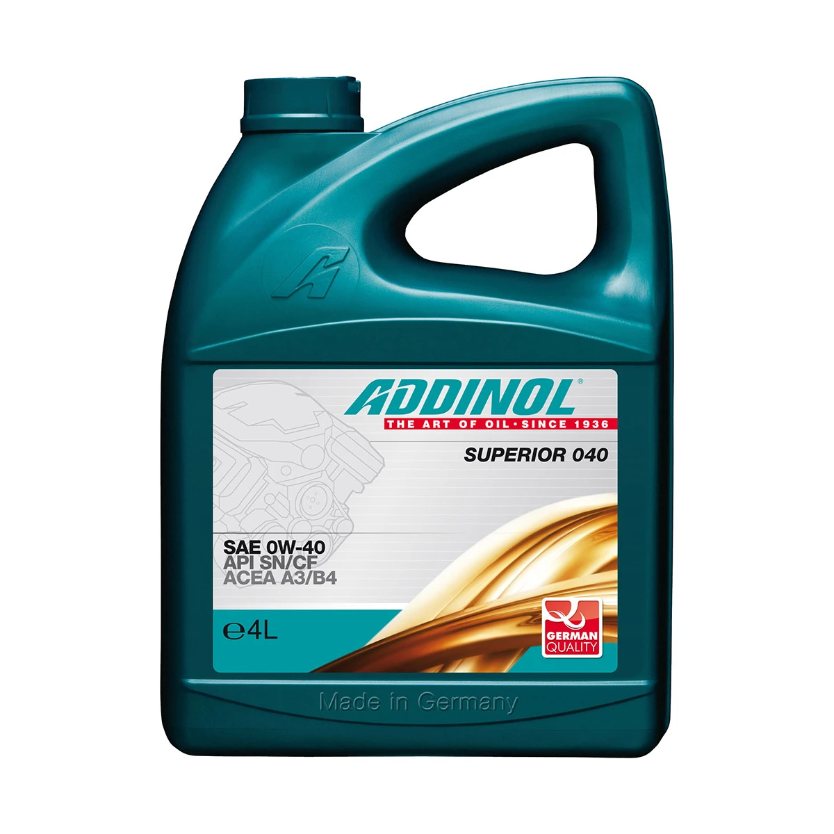 addinol-superior-040-sae-0w-40.webp قیمت وخرید روغن موتور ادینول 0W-40 حجم چهار لیتر - Image 1