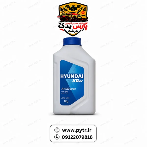 ضدیخ هیوندای مدل Xteer Antifreeze سبز حجم ۱ لیتر